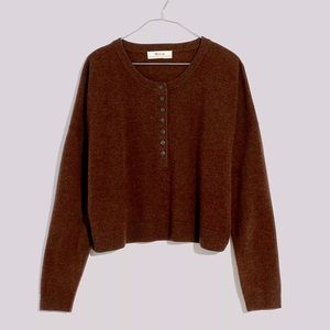 (Re)sponsible Cashmere Henley Pullover Sweater